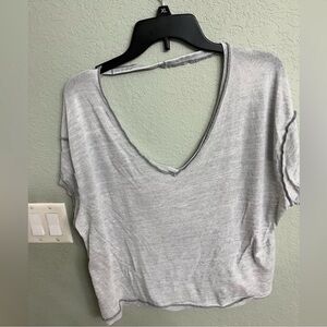 We the free burn out tee in light blue